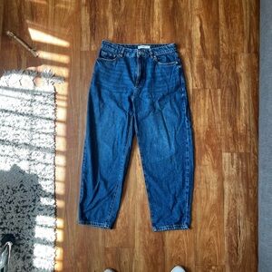 Mango Women's Straight Leg Blue Jeans - Classic Style